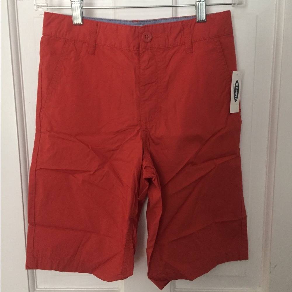 Boys Straight Front shorts - Nantucket Red